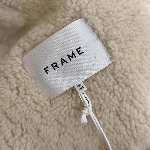 Frame | RARE NWT Cocoon Shearling Coat seen on Giselle Bundchen and Olivia Munn - Picture 10 of 12